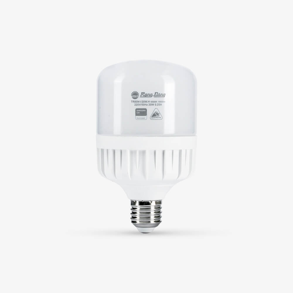 Bóng đèn LED BULB tròn 20W Rạng Đông -  TR80N1/20W