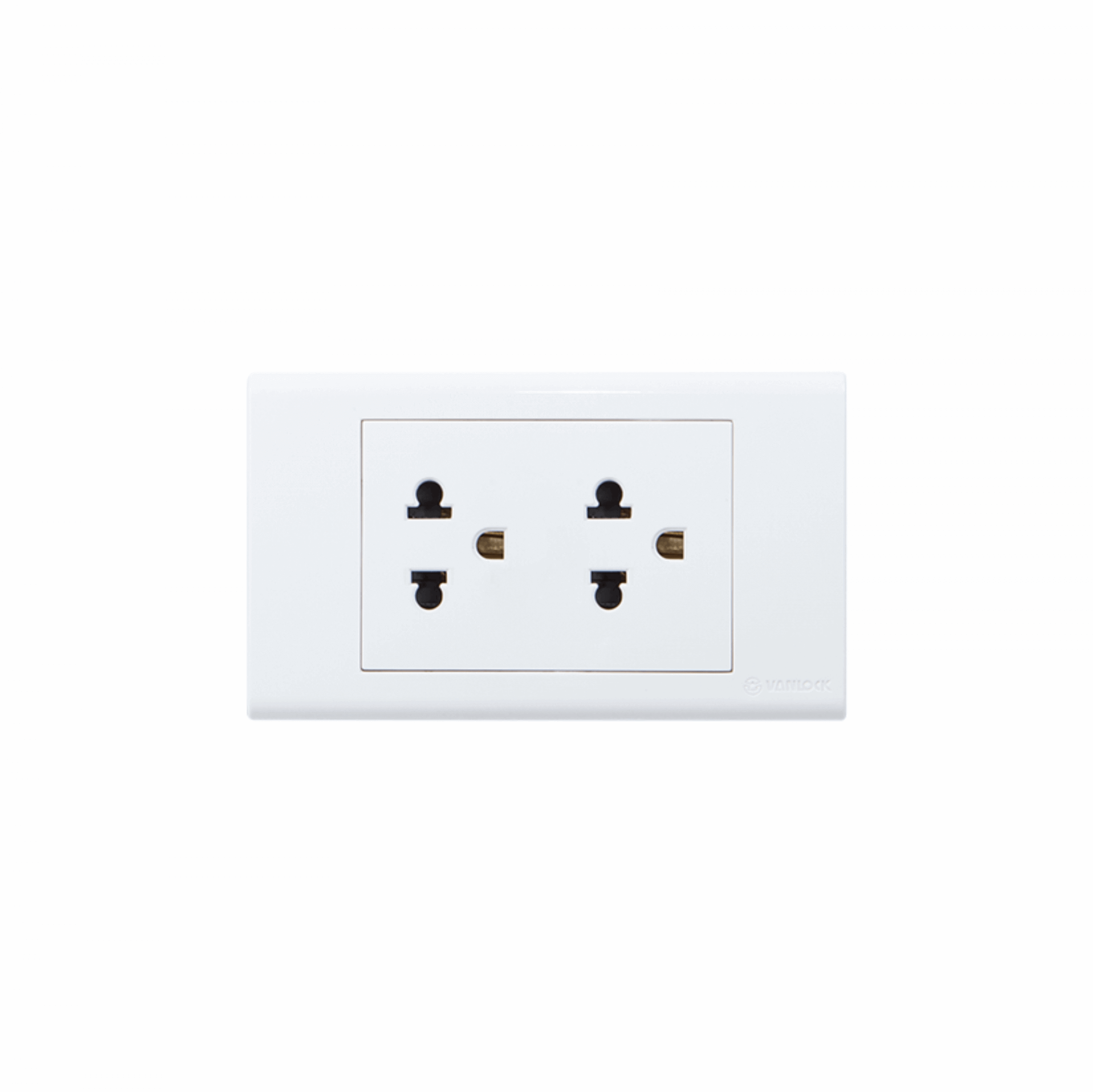 Mặt 2 ổ 3 chấu - Sino Vanlock - S18UE2