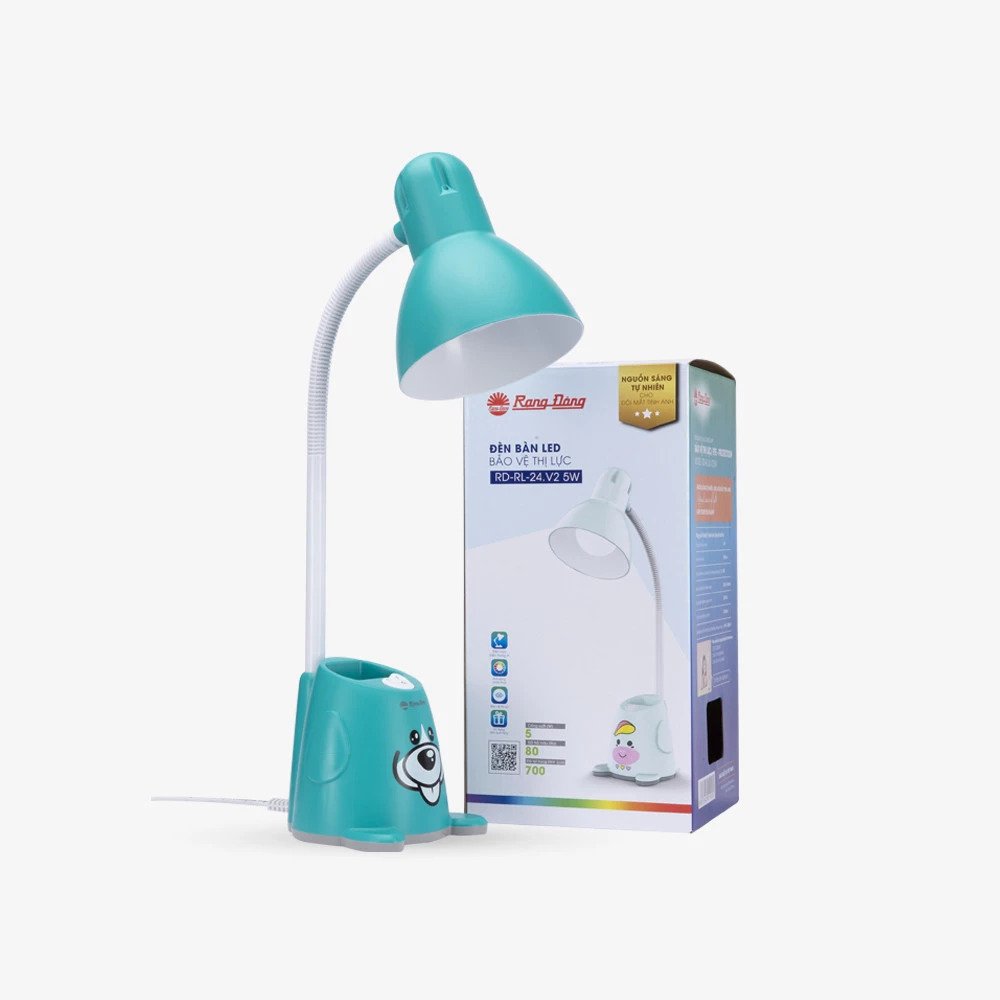 Đèn Bàn Học LED Chống Cận Thị Rạng Đông RD-RL-24.V2 1 ĐÈN LED BÀN HỌC CHỐNG CẬN 5W RD-RL-24.V2