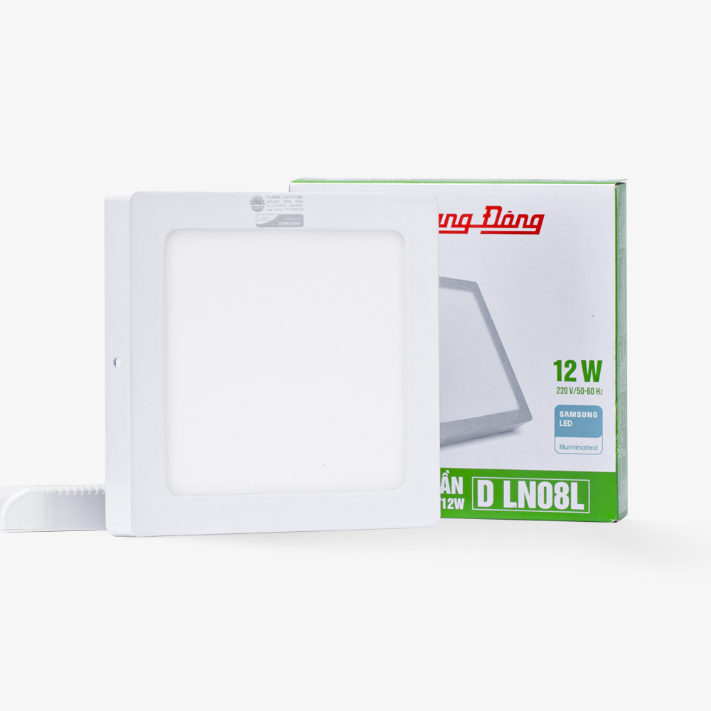 Đèn Led Ốp trần Vuông 12W Rạng Đông - LN08 170x170/12W 1 Đèn Led Ốp trần Vuông 12W Rạng Đông