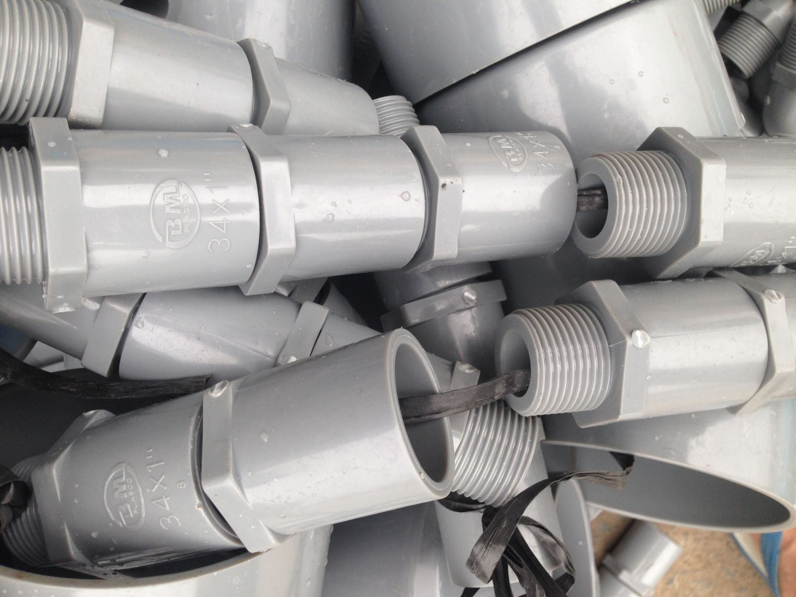 Nối gai ngoài nhựa Bình Minh PVC - Phi 34 gai ngoài 34 1 Nối gai ngoài nhựa Bình Minh PVC - Phi 34 gai ngoài 34