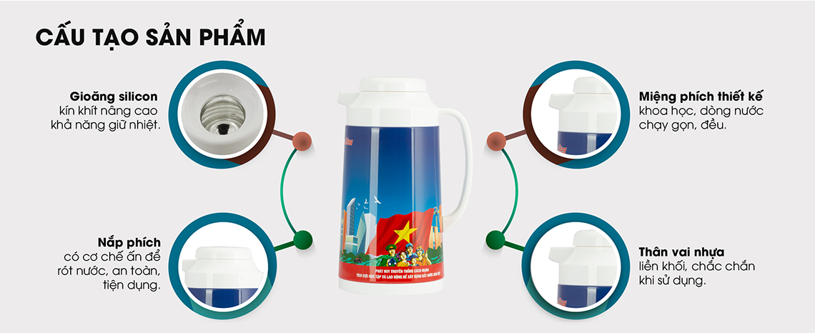 Phích Pha trà 1040 1 Lít Rạng Đông RD-1040 TS 8 Cấu tạo Tiêu chuẩn sản phẩm phích nước Rạng Đông 1040TS2.E.jpg