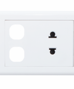 Mặt 2 lỗ + 1 ổ 2 chấu - Sino Vanlock - S18UXX 5 Mặt 2 lỗ + 1 ổ 2 chấu - Sino Vanlock - S18UXX