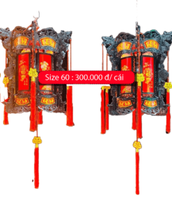 Trang Chủ 10 Lồng Đèn Xoay Lục Giác - Hội An - Size 60 - đèn trang trí Tết